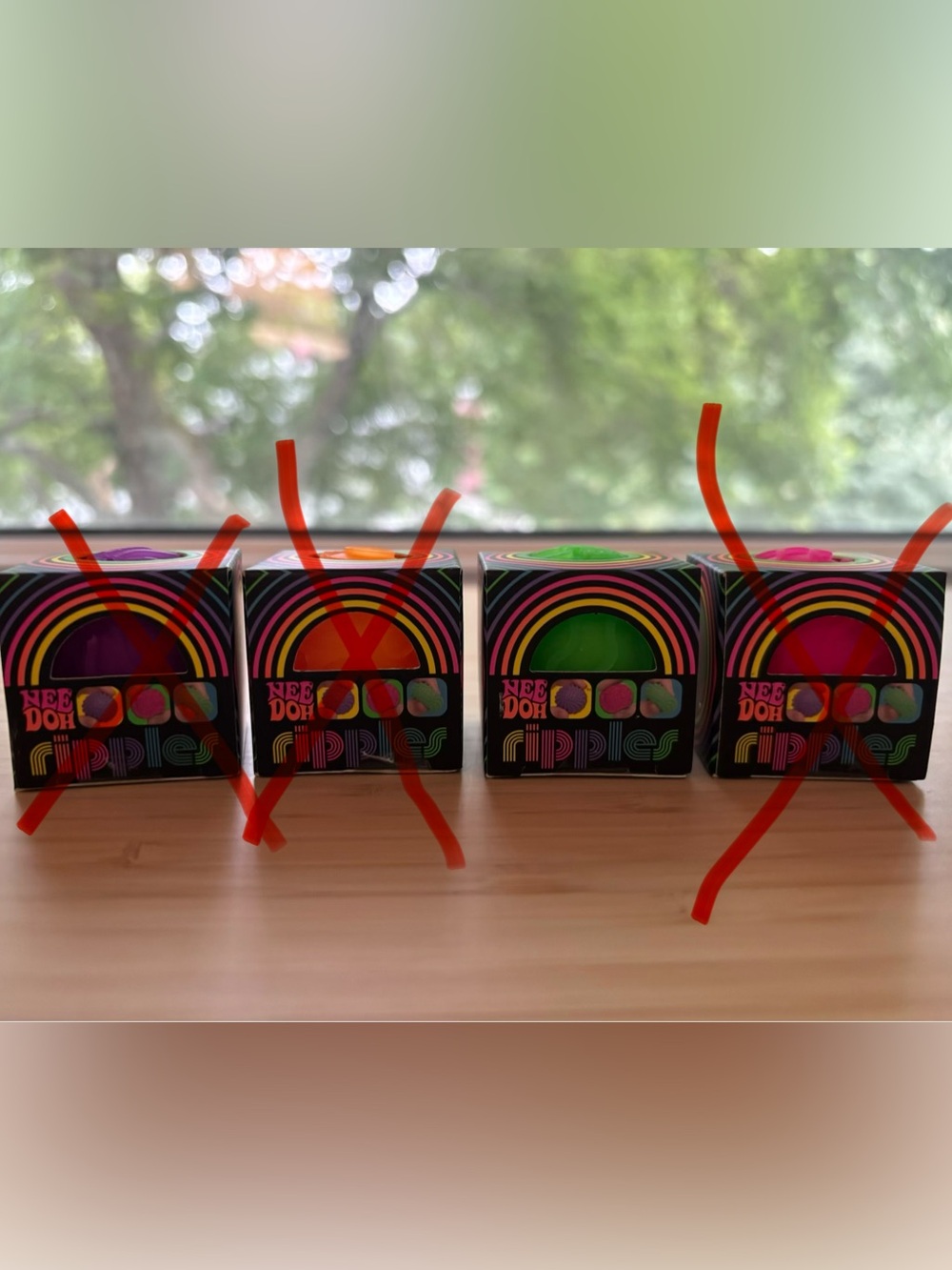 NEW! NeeDoh Ripples Neon Squishy Stress Ball - Green